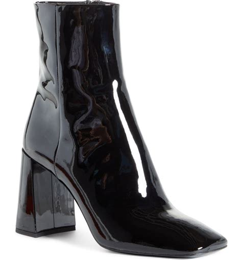 prada heels black stripe|Prada block heel bootie.